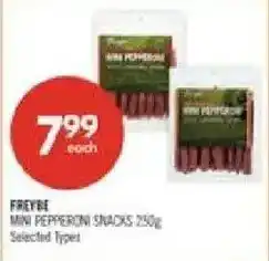 Shoppers Drug Mart Freybe mini pepperoni snacks offer