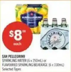 Shoppers Drug Mart San pellegrino sparkling water or flavoured sparkling beverage offer