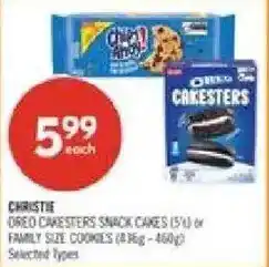 Shoppers Drug Mart Christie oreo cakesters snack cakes offer