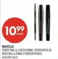 Shoppers Drug Mart Marcelle fortifying & lengthening xtension plus mascara or nano eyebrow pencil offer