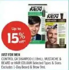 Shoppers Drug Mart Just for men control gx shampoo offer
