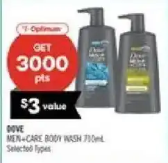 Shoppers Drug Mart Dove men+care body wash offer