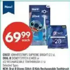 Shoppers Drug Mart Oral-B Disney Stitch 10 Kids Rechargeable Toothbrush offer