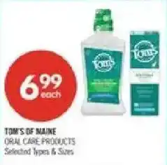 Shoppers Drug Mart Tom's of Maine oral care products offer