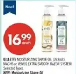 Shoppers Drug Mart Gillette moisturizing shave oil offer