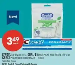 Shoppers Drug Mart Oral-B floss picks with scope offer