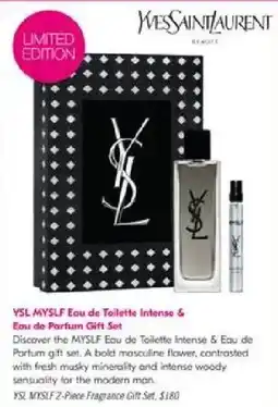 Shoppers Drug Mart Ysl myslf eau de toilette intense & eau de parfum gift set offer