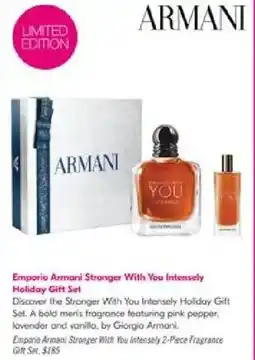 Shoppers Drug Mart Armani Emporio Armani Stronger With You Intensely Holiday Gift Set offer