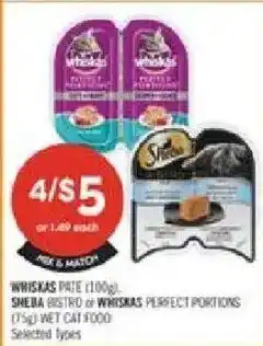 Shoppers Drug Mart Whiskas wet cat food offer