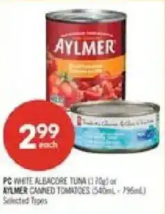 Shoppers Drug Mart Aylmer canned tomatoes offer