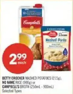 Shoppers Drug Mart Betty Crocker mashed potatoes offer