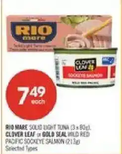 Shoppers Drug Mart Rio mare solid light tuna offer
