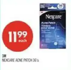 Shoppers Drug Mart 3M nexcare acne patch 36's offer