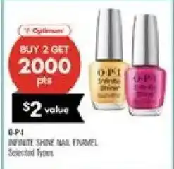 Shoppers Drug Mart O-P-I infinite shine nail enamel offer