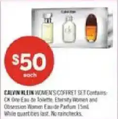 Shoppers Drug Mart Calvin Klein women's coffret set offer