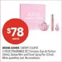 Shoppers Drug Mart Ariana Grande Cherry Eclipse offer