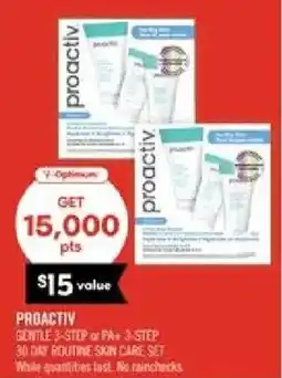 Shoppers Drug Mart Proactiv gentle 3-step or pa+ 3-step offer