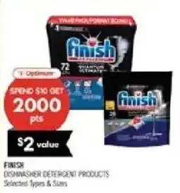 Shoppers Drug Mart Finish dishwasher detergent products offer