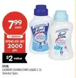 Shoppers Drug Mart Lysol laundry disinfectant liquid offer