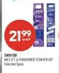 Shoppers Drug Mart Swiffer wet jet or powermop starter kit offer