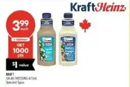 Shoppers Drug Mart Kraft salad dressing offer