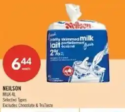 Shoppers Drug Mart Neilson milk 4l offer