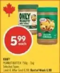 Shoppers Drug Mart Kraft peanut butter offer