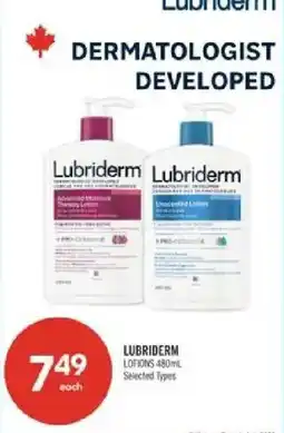 Shoppers Drug Mart Lubriderm lotions offer