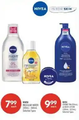 Shoppers Drug Mart Nivea micellar water offer