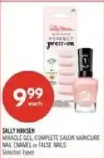 Shoppers Drug Mart Sally Hansen miracle gel complete salon manicure nail enamel or false nails offer