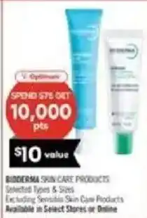 Shoppers Drug Mart Bioderma skin care products offer