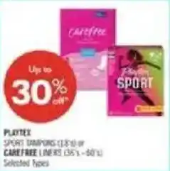 Shoppers Drug Mart Playtex sport tampons offer