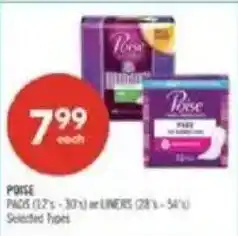 Shoppers Drug Mart Porse pads or liners offer