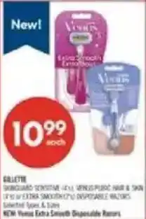 Shoppers Drug Mart Venus Extra Smooth Disposable Razors offer