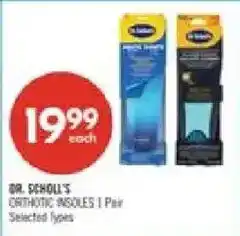 Shoppers Drug Mart Dr. Scholl's orthotic insoles 1 pair offer