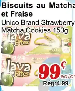 Marche C&T Unico Brand Strawberry Matcha Cookies offer