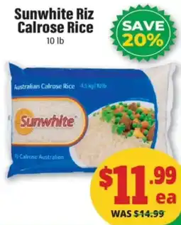 Iqbal Foods Sunwhite calrose rice offer