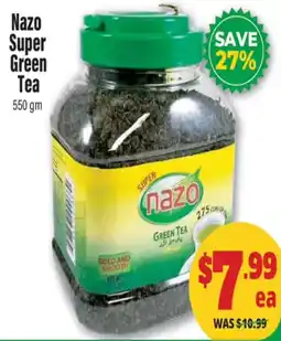 Iqbal Foods Nazo super green tea offer