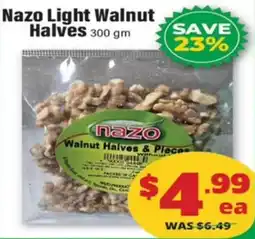 Iqbal Foods Nazo light walnut halves offer