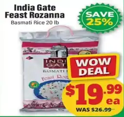 Iqbal Foods India Gate Feast Rozanna Basmati Rice offer