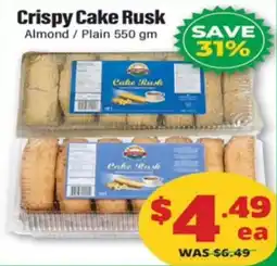 Iqbal Foods Cake Rush Crispy Cake Rusk offer