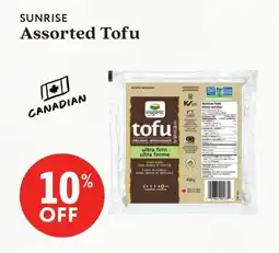 Community Natural Foods Sunrise assorted tofu offer
