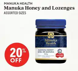 Community Natural Foods Manuka Health Manuka Honey and Lozenges offer