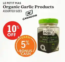 Community Natural Foods Le petit mas organic garlic products offer