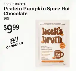 Community Natural Foods Beck's Broth Protein Pumpkin Spice Hot Chocolate offer