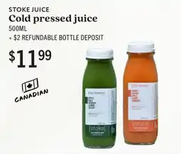 Community Natural Foods Stoke juice cold pressed juice offer