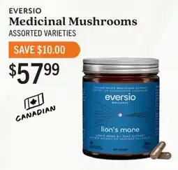Community Natural Foods Eversio Medicinal Mushrooms offer