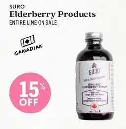 Community Natural Foods Suro elderberry products offer