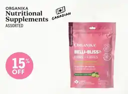 Community Natural Foods Organika nutritional supplements assorted offer