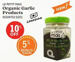 Community Natural Foods Le petit mas organic garlic products offer